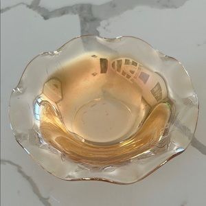 Jeanette Glass Co Ruffle Edge Bowl